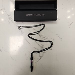 Gentle No More Black Bullet Necklace
